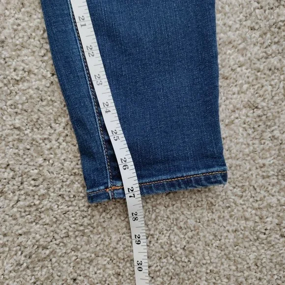 J. Crew Mid Rise Skinny Jeans in Rockaway Wash Size W27 L28 - Picture 12 of 12